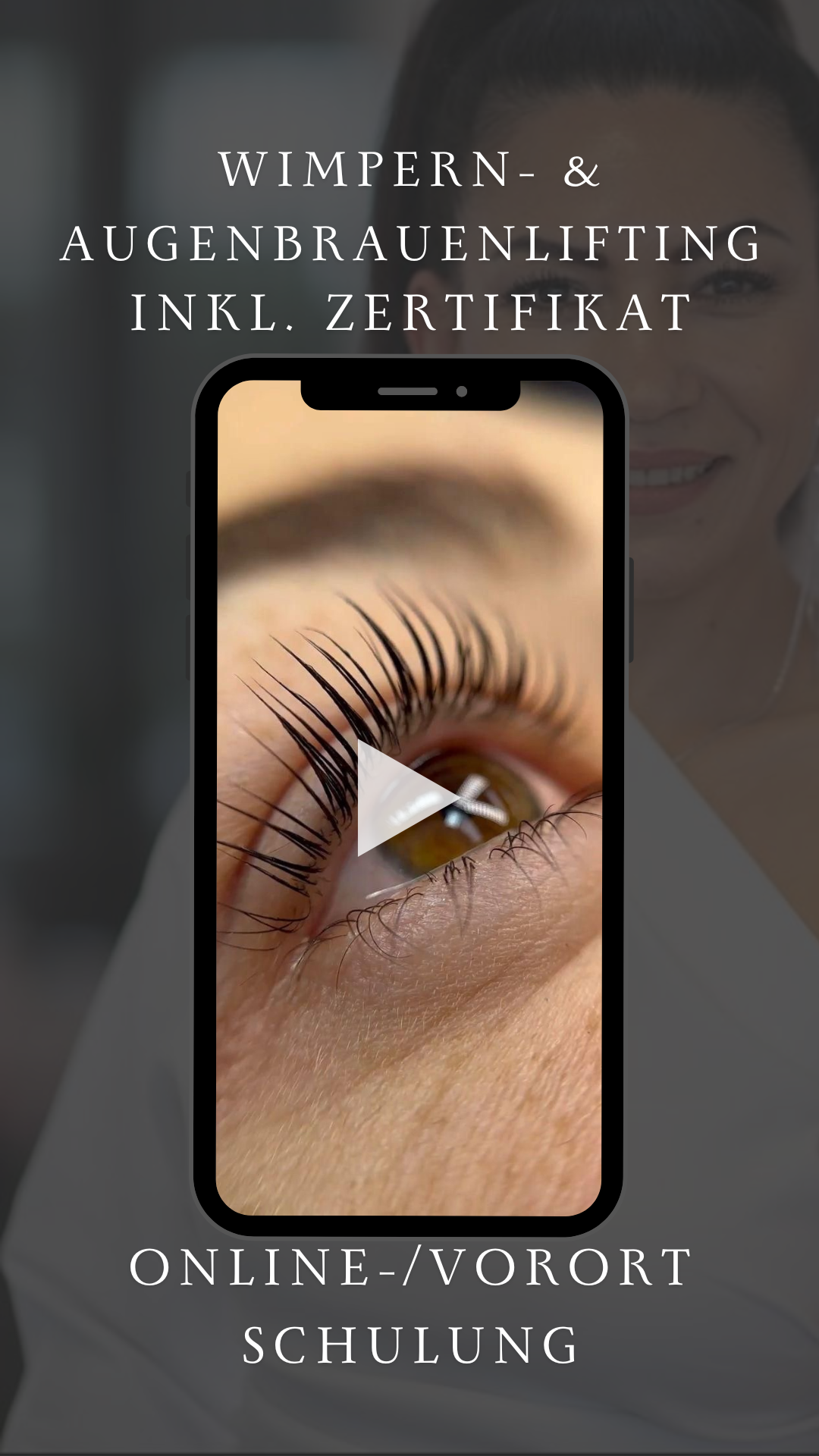 Wimpern & Augenbrauenlifting Online Schulung inkl. Zertifikat