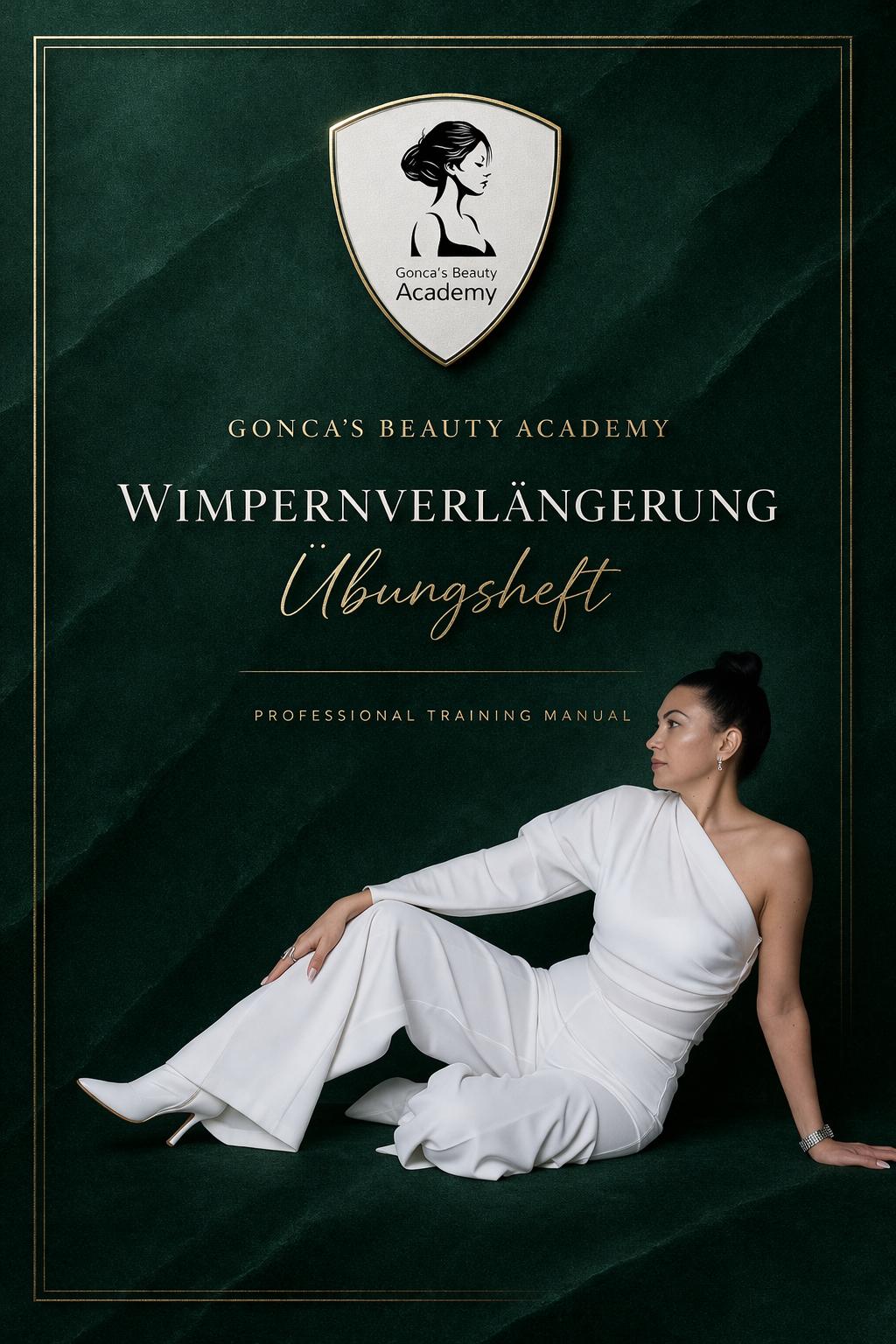 Gonca's Beauty Academy - Wimpernverlängerung Übungsheft - Online Schulung mit Zertifikat